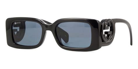 gucci gg 01760 001 black plastic rectangle glasses|Gucci GG Plastic Rectangle Sunglasses .